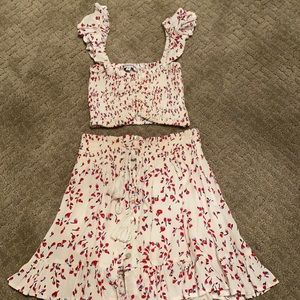 Two piece flower set